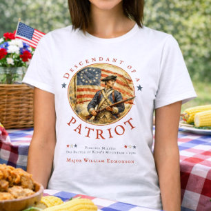 250ste Verjaardag Revolutionair Herdenkingsvrijhei T-shirt