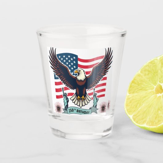 250ste verjaardag shot glas (Voorkant)