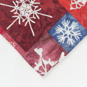 250ste Verjaardag Sneeuwvlok Collage Fleece Deken (Hoek)