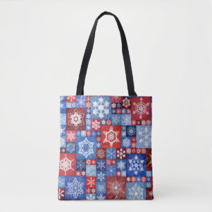 250ste Verjaardag Sneeuwvlok Collage Tote Bag