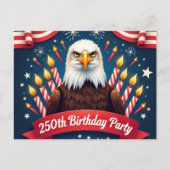 250ste verjaardag uitnodiging briefkaart (Voorkant)
