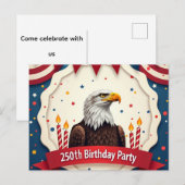 250ste verjaardag uitnodiging briefkaart (Voorkant / Achterkant)