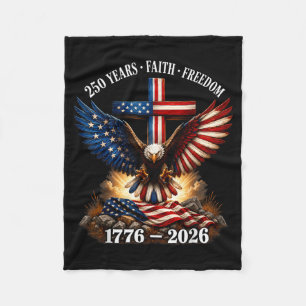 250ste verjaardag Usa geloof Dom patriottische ade Fleece Deken