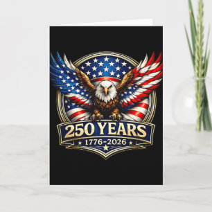 250ste verjaardag Usa Patriotische Adelaar 250 jaa Kaart