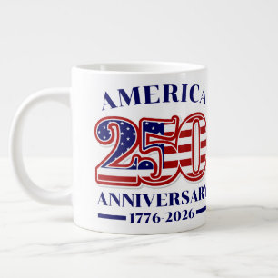 250ste verjaardag USA patriottisch 1776–2026 Grote Koffiekop