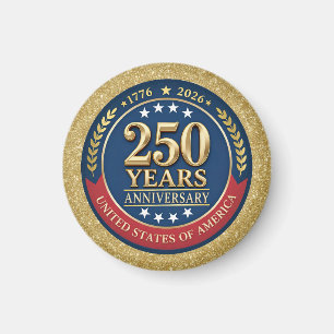 250ste Verjaardag USA Patriottisch 1776–2026 Magneet