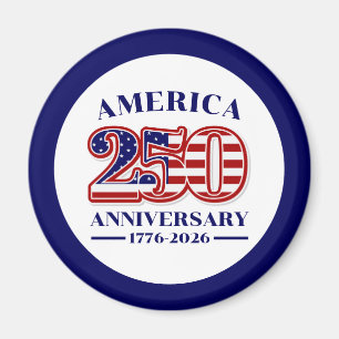 250ste Verjaardag USA Patriottisch   1776–2026 Magneet