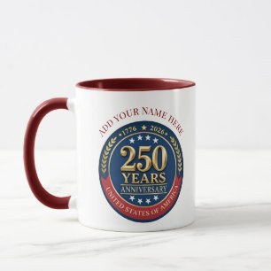 250ste Verjaardag USA Patriottisch   1776–2026 Mok