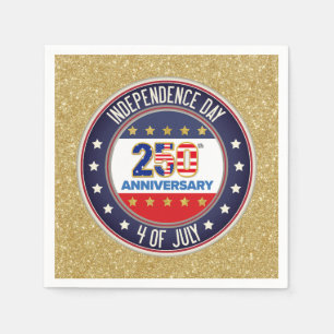 250ste Verjaardag USA Patriottisch 1776–2026 Servet