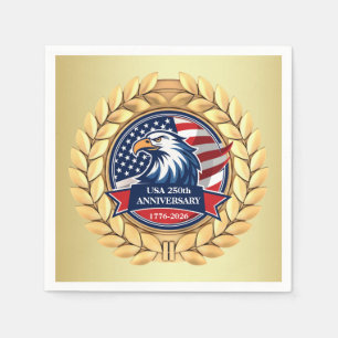 250ste Verjaardag USA Patriottisch 1776–2026 Servet