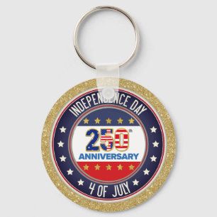 250ste Verjaardag USA Patriottisch   1776–2026 Sleutelhanger