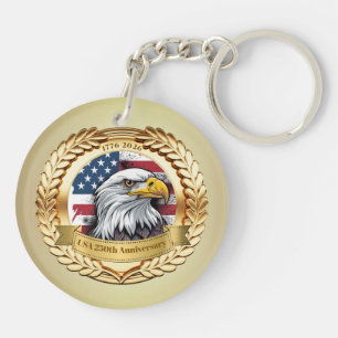 250ste Verjaardag USA Patriottisch   1776–2026 Sleutelhanger