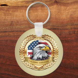 250ste Verjaardag USA Patriottisch   1776–2026 Sleutelhanger
