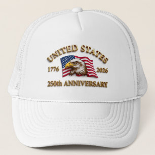 250ste Verjaardag USA Patriottisch 1776–2026 Trucker Pet