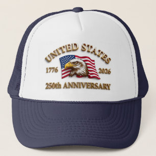 250ste Verjaardag USA Patriottisch 1776–2026 Trucker Pet