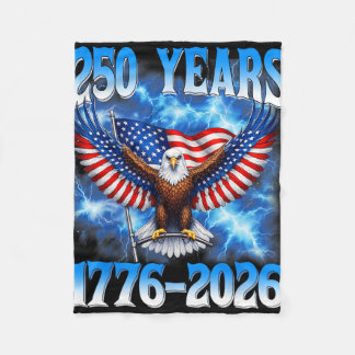 250ste verjaardag Usa patriottisch 250 jaar 4 juli Fleece Deken