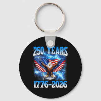 250ste verjaardag Usa patriottisch 250 jaar 4 juli Sleutelhanger