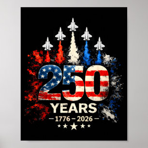 250ste verjaardag usa patriottisch 250 jaar amerik poster