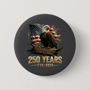 250ste verjaardag USA patriottisch 250 jaar Amerik Ronde Button 5,7 Cm