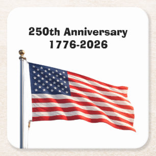 250ste verjaardag USA patriottisch aandenken Kartonnen Onderzetters