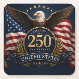 250ste verjaardag USA patriottisch aandenken Kartonnen Onderzetters