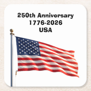 250ste verjaardag USA patriottisch aandenken Kartonnen Onderzetters