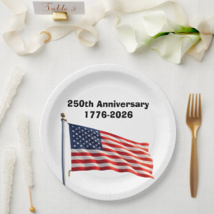 250ste verjaardag USA patriottisch aandenken Papieren Bordje
