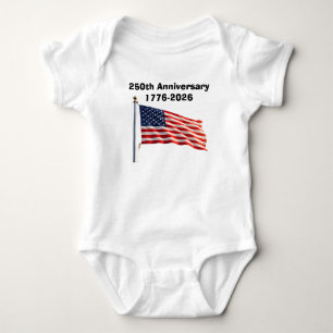 250ste verjaardag USA patriottisch aandenken Romper