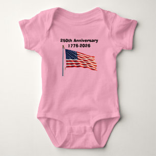 250ste verjaardag USA patriottisch aandenken Romper