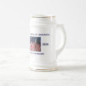 250ste verjaardag USA patriottisch Bierpul (Voorkant rechts)