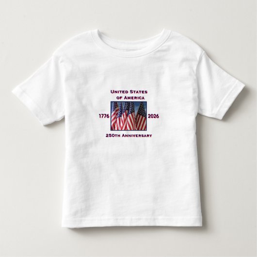 250ste verjaardag USA patriottisch Kinder Shirts (Voorkant)