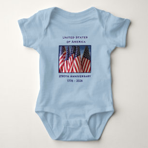 250ste verjaardag USA patriottisch Romper
