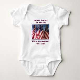 250ste verjaardag USA patriottisch Romper