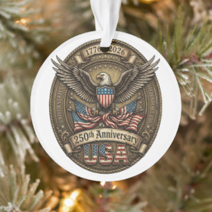 250ste verjaardag USA patriottische adelaar Ornament