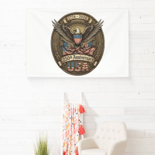 250ste verjaardag USA patriottische adelaar Spandoek