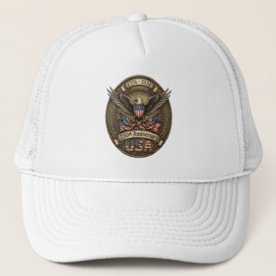 250ste verjaardag USA patriottische adelaar Trucker Pet