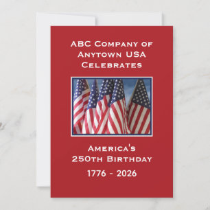 250ste verjaardag USA patriottische Amerikaanse vl Kaart
