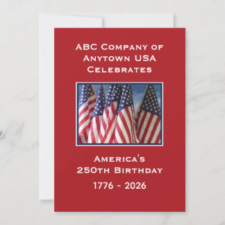 250ste verjaardag USA patriottische Amerikaanse vl Kaart