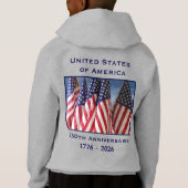250ste verjaardag USA patriottische pullover hoodi (Achterkant)