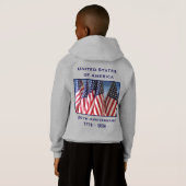 250ste verjaardag USA patriottische pullover hoodi (Achterkant volledig)