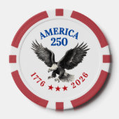 250ste verjaardag USA Steenarend Poker Chips (Voorkant)