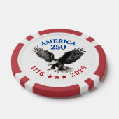 250ste verjaardag USA Steenarend Poker Chips (Enkel)