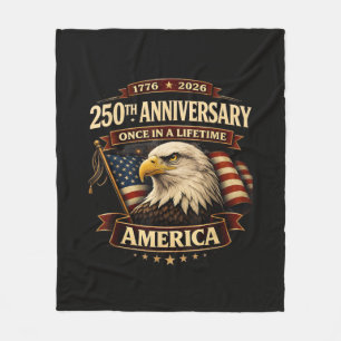 250ste Verjaardag USA T-shirt 250ste Amerika Fleece Deken