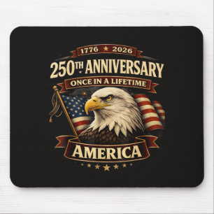250ste Verjaardag USA T-shirt 250ste Amerika Muismat