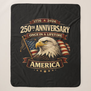 250ste Verjaardag USA T-shirt 250ste Amerika Sherpa Deken