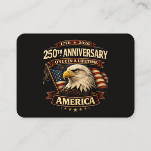 250ste Verjaardag USA T-shirt 250ste Amerika Visitekaartje