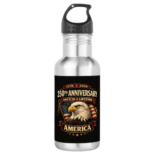 250ste Verjaardag USA T-shirt 250ste Amerika Waterfles
