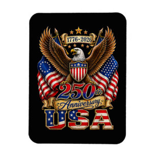 250ste verjaardag USA-vlag 250 jaar Amerikaans Magneet