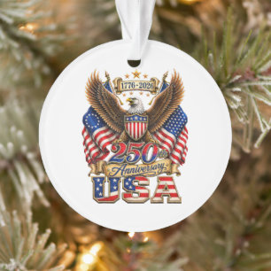 250ste verjaardag USA-vlag 250 jaar Amerikaans Ornament