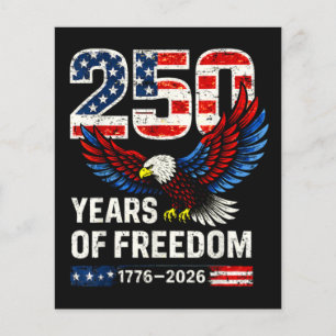 250ste verjaardag usa vlag amerikaans flyer